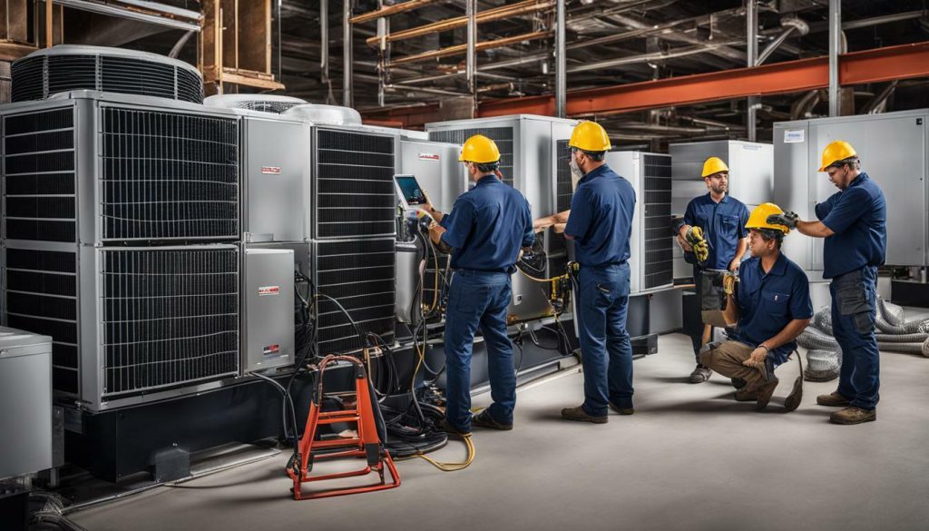 Efficient HVAC contractor coordination