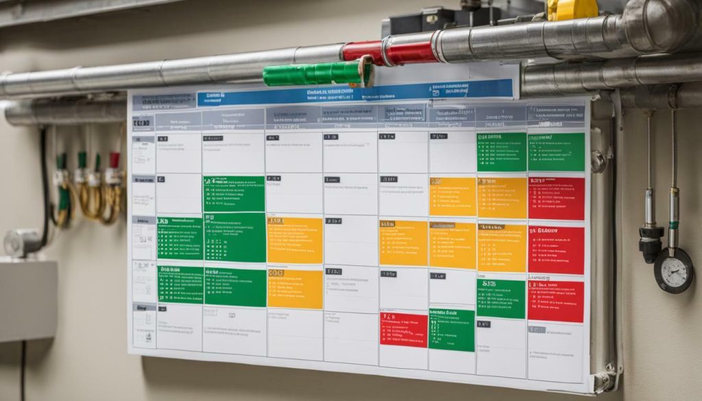 HVAC project scheduling