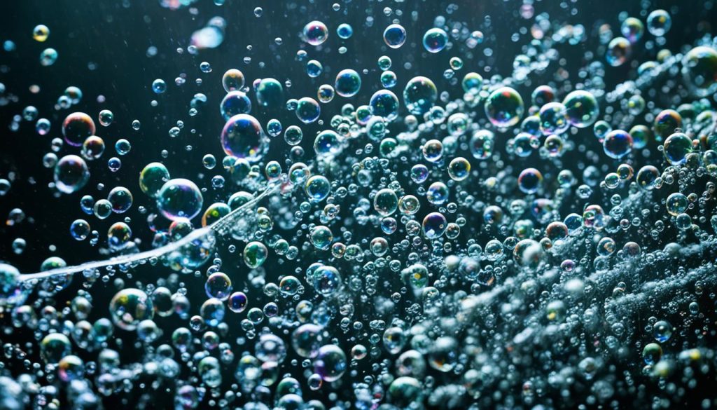 Soap bubbles for leak detection