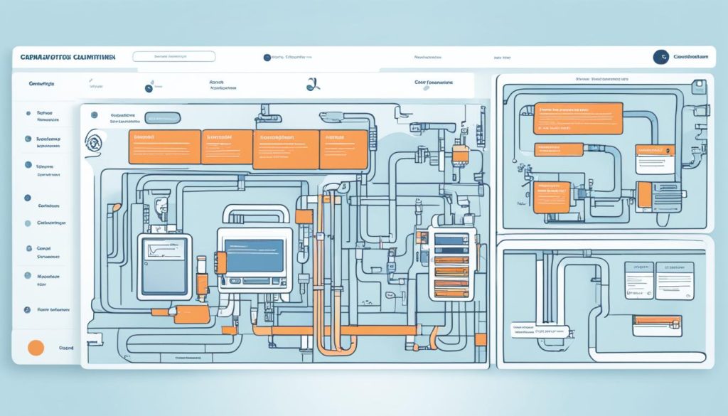 HVAC service management software interface