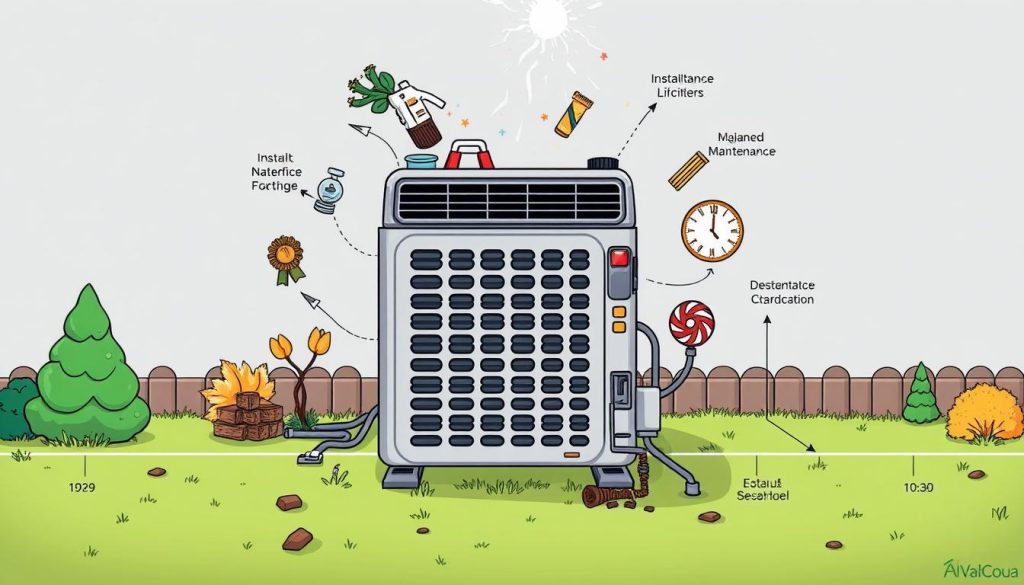 What is the average life expectancy of a AC?