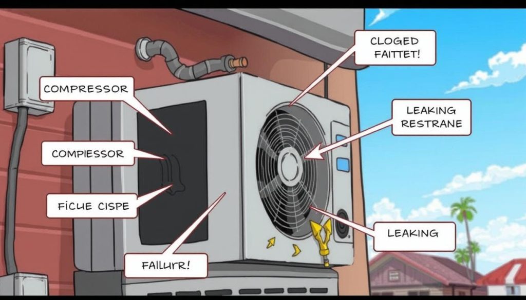 What fails the most in an AC unit?