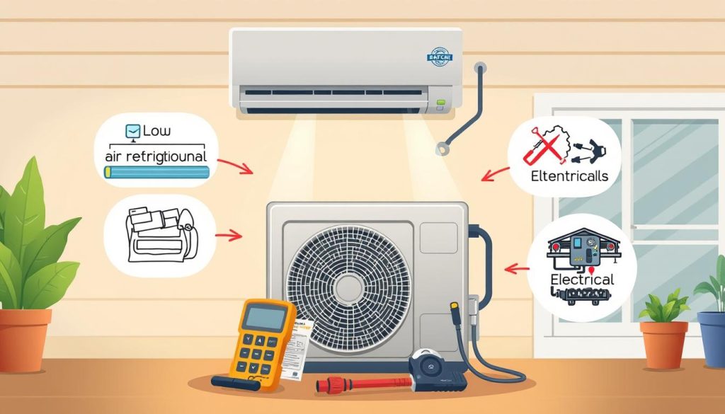 What is the most common problem in an AC unit?