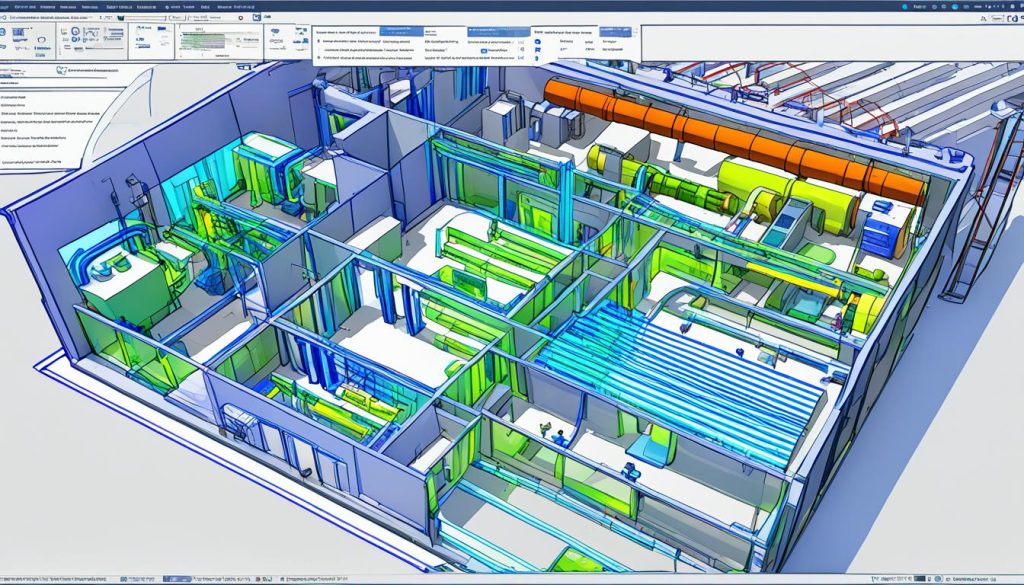 CAD and 3D scanning integration for HVAC modeling