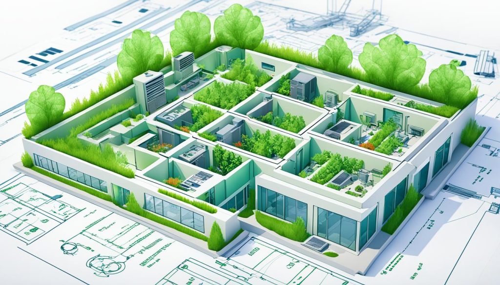 Green building design with HVAC CAD software