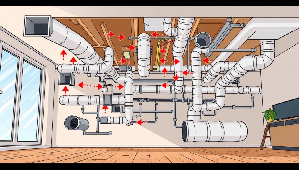 How do you quickly evaluate a residential HVAC duct layout?