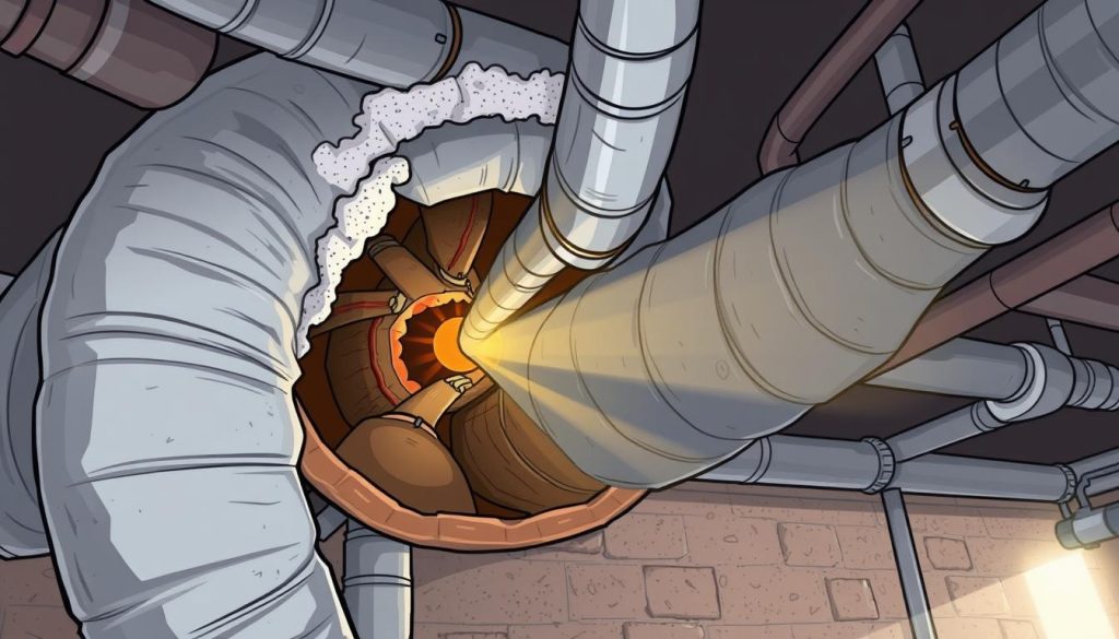 HVAC ductwork leaks