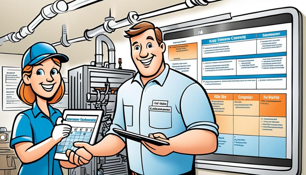 HVAC maintenance contract management