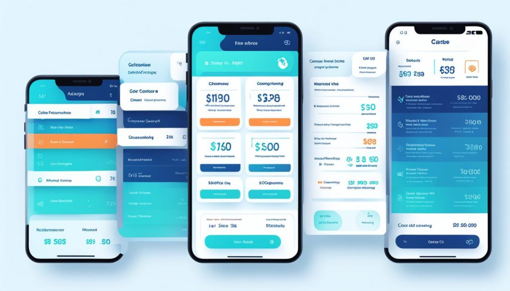 Mobile HVAC pricing app interface