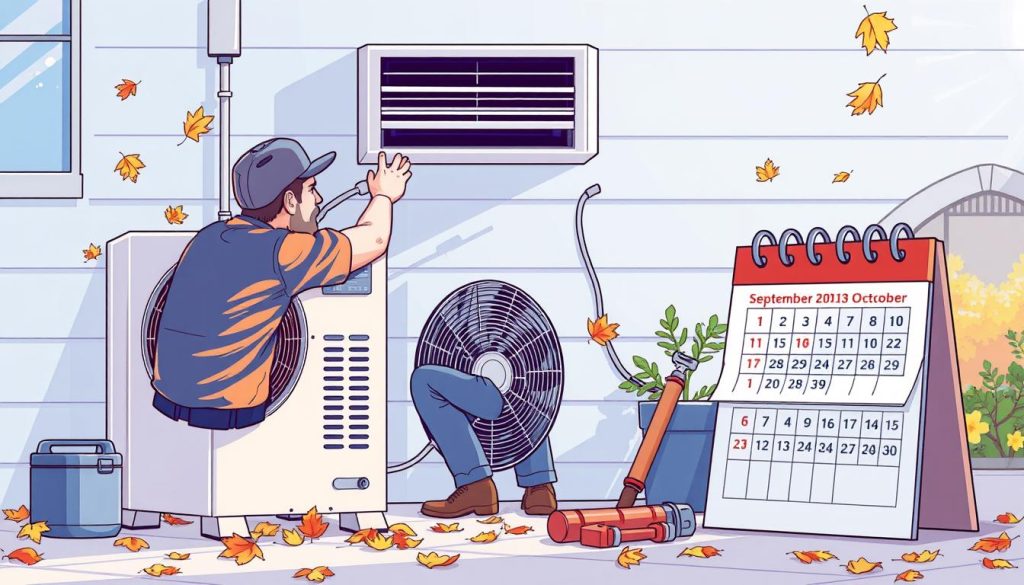 What time of year is the cheapest to replace HVAC?