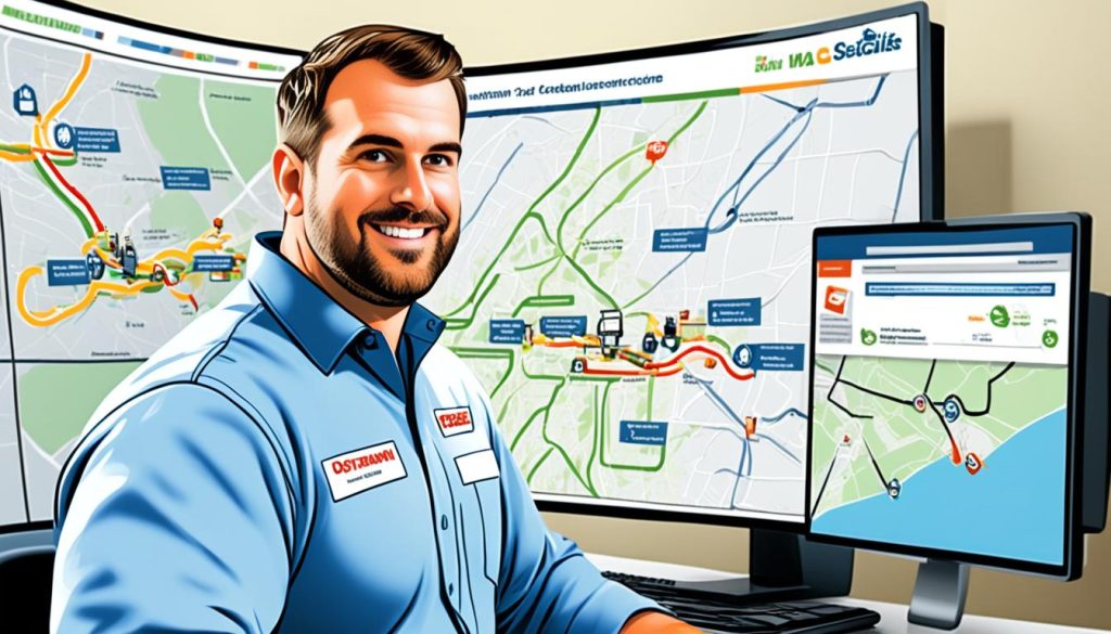 Real-time job tracking in HVAC dispatch