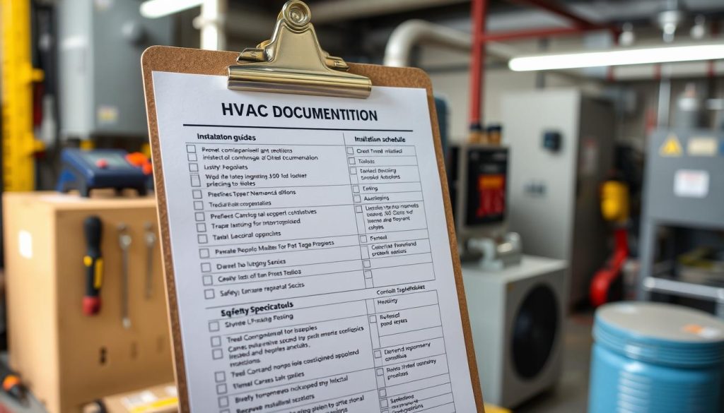 HVAC documentation checklist