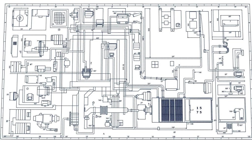 HVAC engineering blueprints