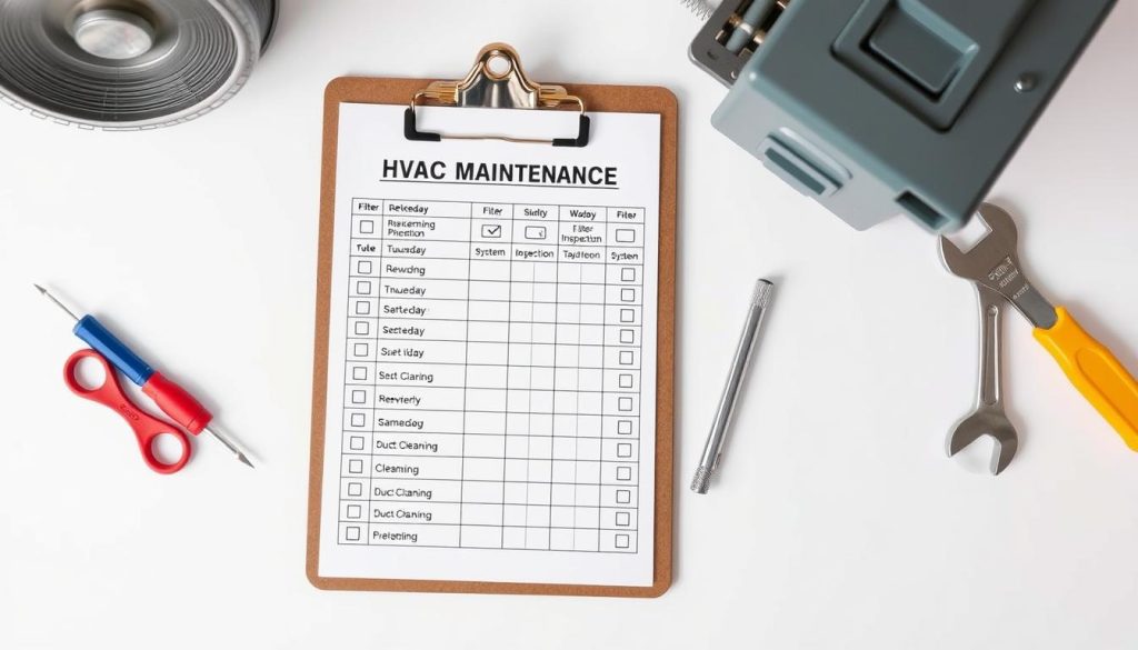 HVAC maintenance schedule