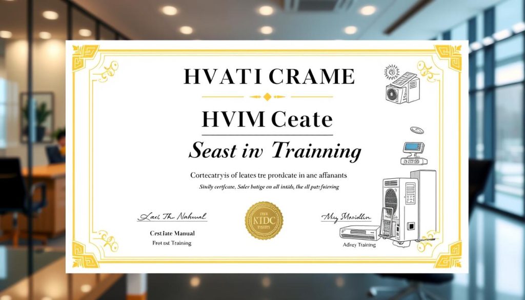 HVAC sales training certification