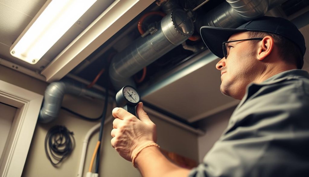 HVAC system inspection