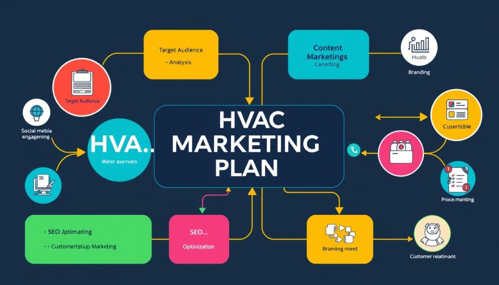 HVAC marketing plan graphic