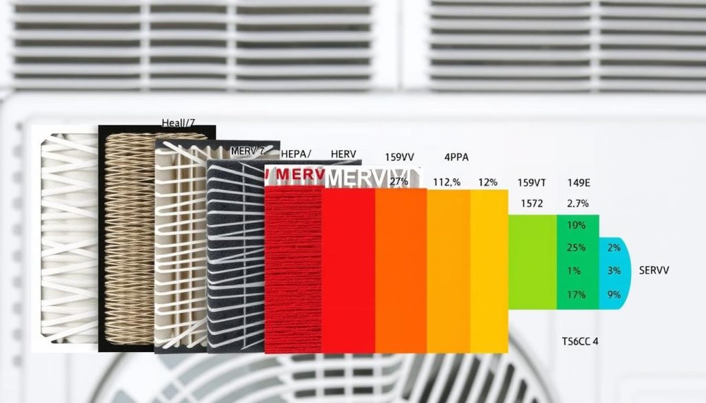 MERV rating and filtration capacity for HVAC filters