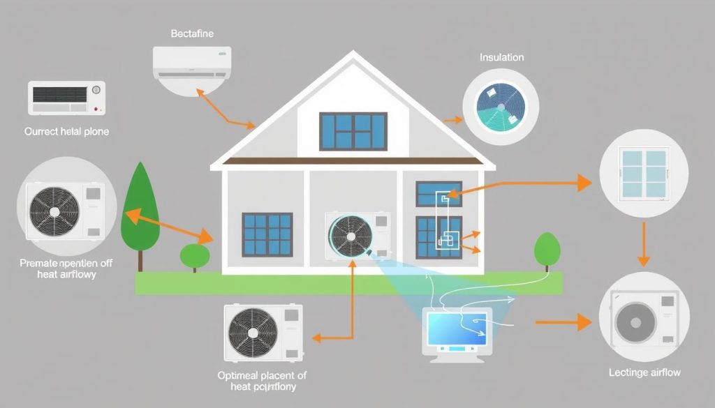 Sizing heat pumps for effective home assessment