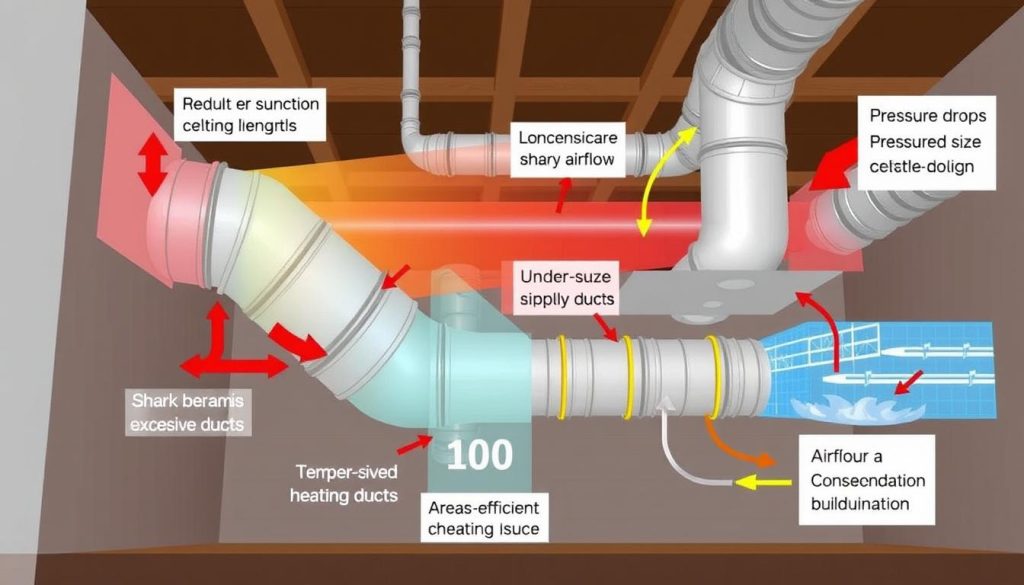 duct design mistakes and effects of under-sized ducts