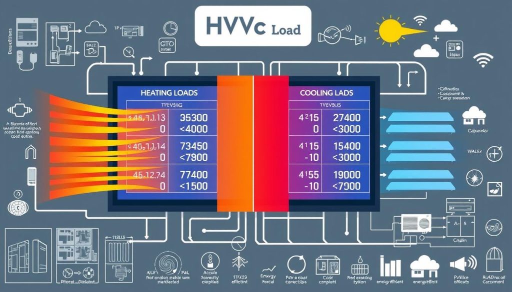 heating load and cooling load calculations