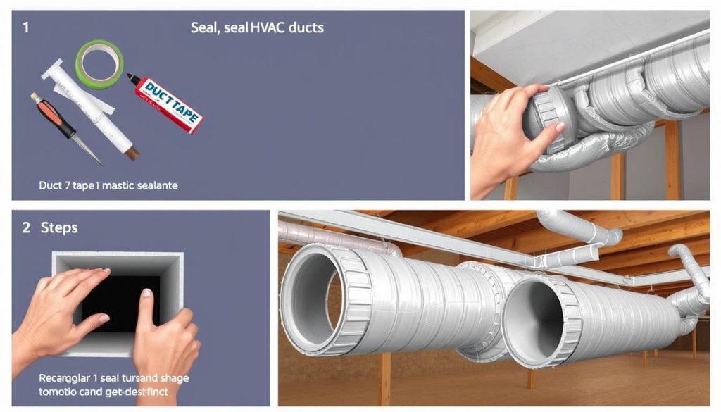 step-by-step duct sealing