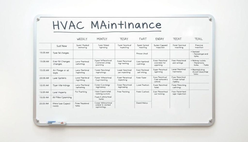 HVAC maintenance schedule