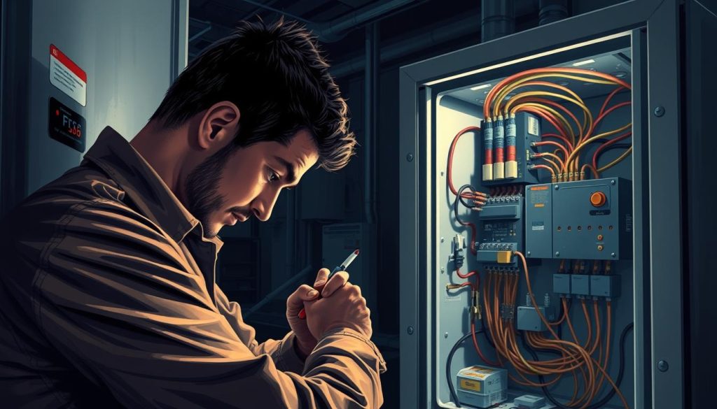 HVAC system electrical inspection