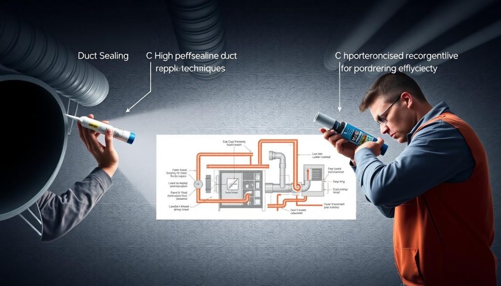 step-by-step duct sealing process